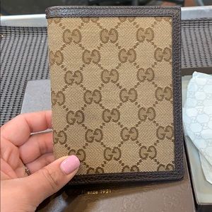 Gucci wallet, also holds passport